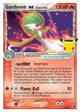 Gardevoir ex (Delta Species) - Celebrations Classic Collection - Holofoil - Near Mint (NM)