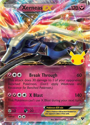 Xerneas EX - Celebrations Classic Collection - Holofoil - Lightly Played (LP)