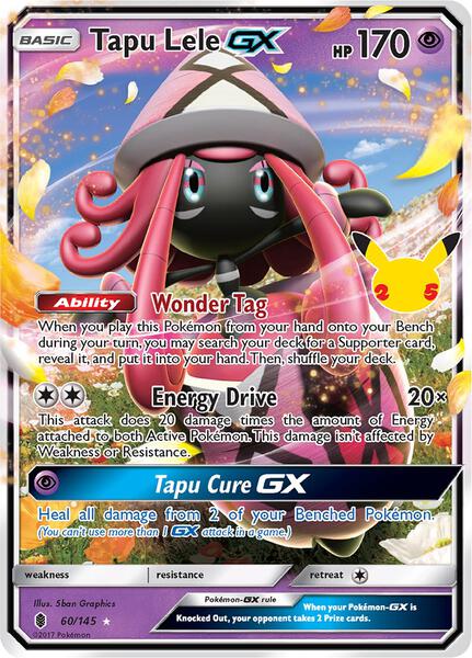 Tapu Lele GX - Celebrations Classic Collection - Holofoil - Near Mint (NM)