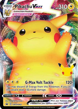 Pikachu VMAX - SWSH062 - SWSH Sword and Shield Promo Cards - Holofoil - Near Mint (NM)
