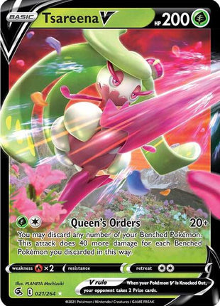 Tsareena V - SWSH08 Fusion Strike - Holofoil - Near Mint (NM)
