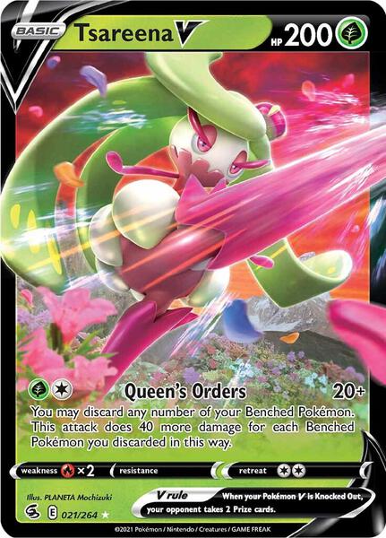 Tsareena V - SWSH08 Fusion Strike - Holofoil - Near Mint (NM)