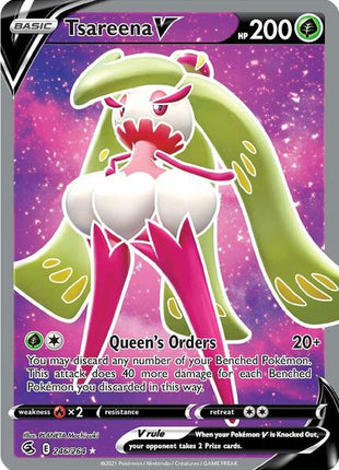 Tsareena V (Full Art) - SWSH08 Fusion Strike - Holofoil - Near Mint (NM)