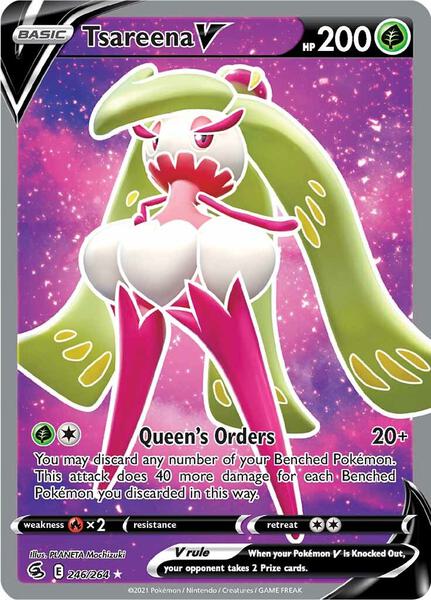 Tsareena V (Full Art) - SWSH08 Fusion Strike - Holofoil - Near Mint (NM)