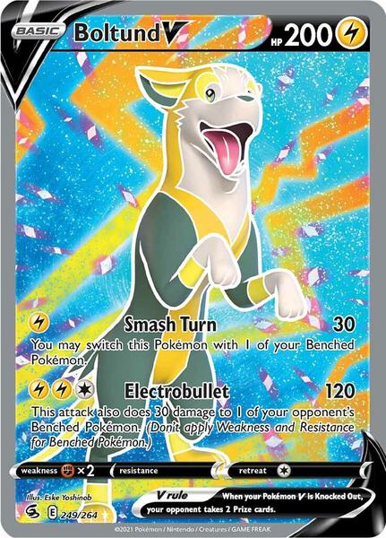 Boltund V (Full Art) - SWSH08 Fusion Strike - Holofoil - Near Mint (NM)