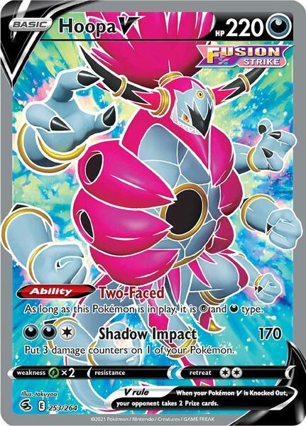Hoopa V (Full Art) - SWSH08 Fusion Strike - Holofoil - Near Mint (NM)