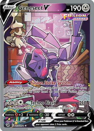 Genesect V (Alternate Full Art) - SWSH08 Fusion Strike - Holofoil - Near Mint (NM)