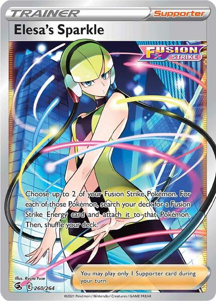 Elesa's Sparkle (Full Art) - SWSH08 Fusion Strike - Holofoil - Near Mint (NM)