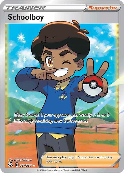 Schoolboy (Full Art) - SWSH08 Fusion Strike - Holofoil - Near Mint (NM)