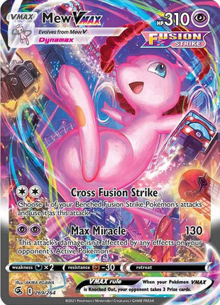 Mew VMAX (Alternate Art Secret) - SWSH08 Fusion Strike - Holofoil - Near Mint (NM)