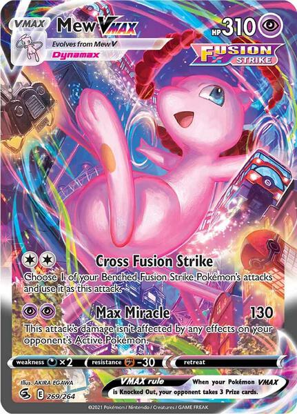 Mew VMAX (Alternate Art Secret) - SWSH08 Fusion Strike - Holofoil - Near Mint (NM)