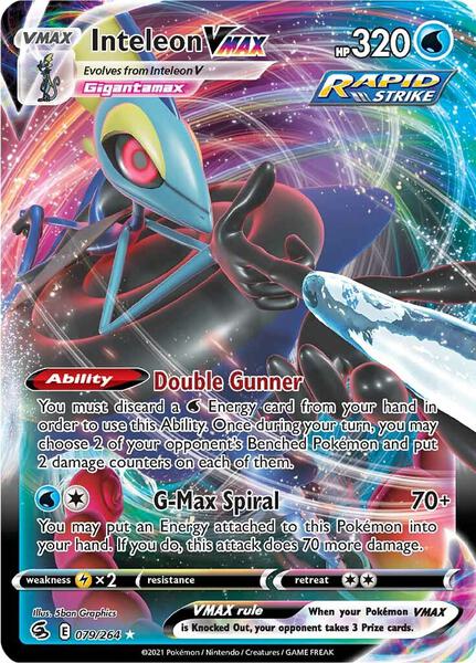 Inteleon VMAX - SWSH08 Fusion Strike - Holofoil - Near Mint (NM)