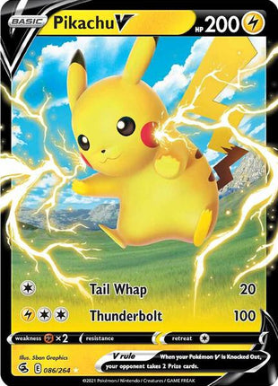 Pikachu V - SWSH08 Fusion Strike - Holofoil - Near Mint (NM)