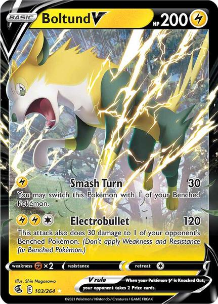 Boltund V - SWSH08 Fusion Strike - Holofoil - Near Mint (NM)