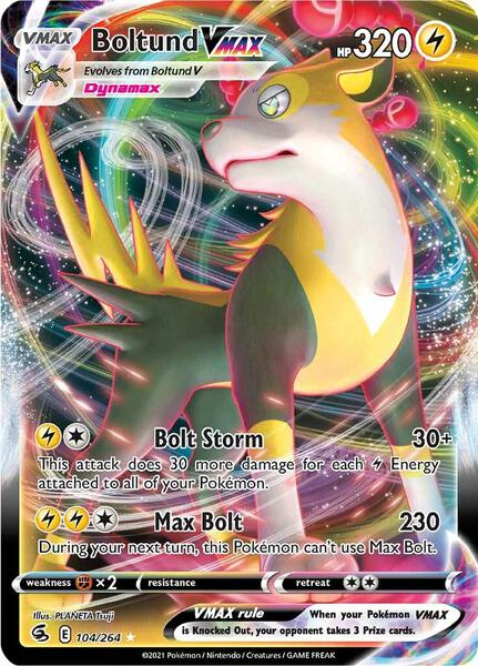 Boltund VMAX - SWSH08 Fusion Strike - Holofoil - Near Mint (NM)
