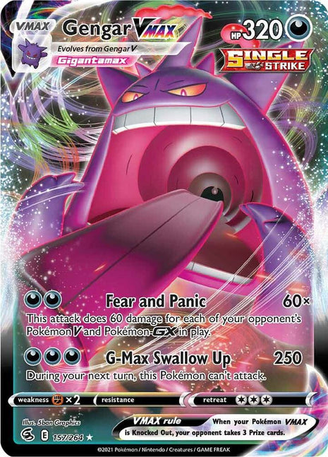 Gengar VMAX - SWSH08 Fusion Strike - Holofoil - Lightly Played (LP)