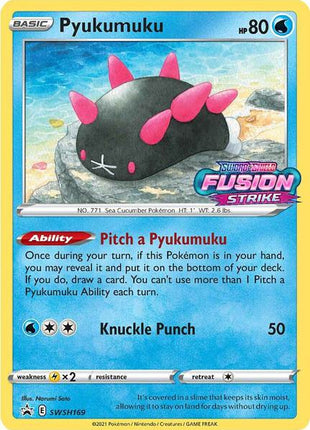 Pyukumuku - SWSH169 (Prerelease) - SWSH Sword and Shield Promo Cards - Holofoil - Near Mint (NM)
