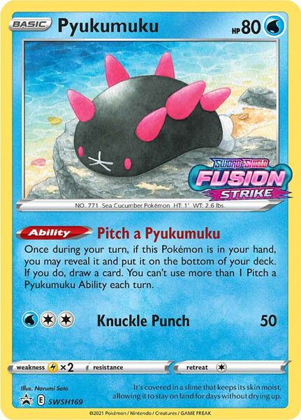 Pyukumuku - SWSH169 (Prerelease) - SWSH Sword and Shield Promo Cards - Holofoil - Near Mint (NM)