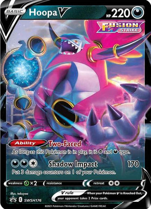 Hoopa V - SWSH176 - SWSH Sword and Shield Promo Cards - Holofoil - Moderately Played (MP)