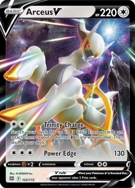 Arceus V - SWSH09 Brilliant Stars - Holofoil - Near Mint (NM)