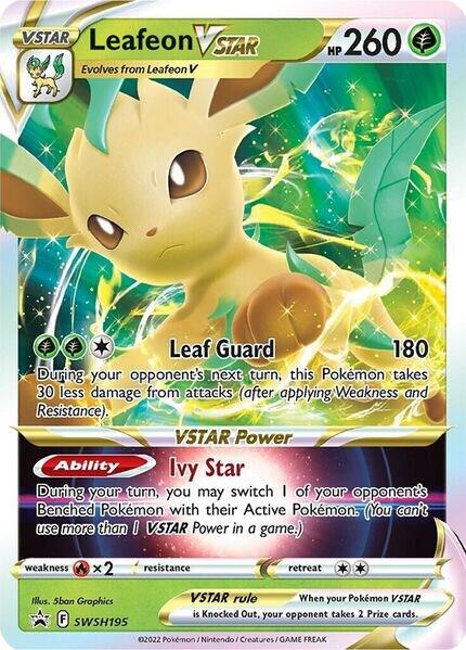 Leafeon VSTAR - SWSH195 - SWSH Sword and Shield Promo Cards - Holofoil - Near Mint (NM)