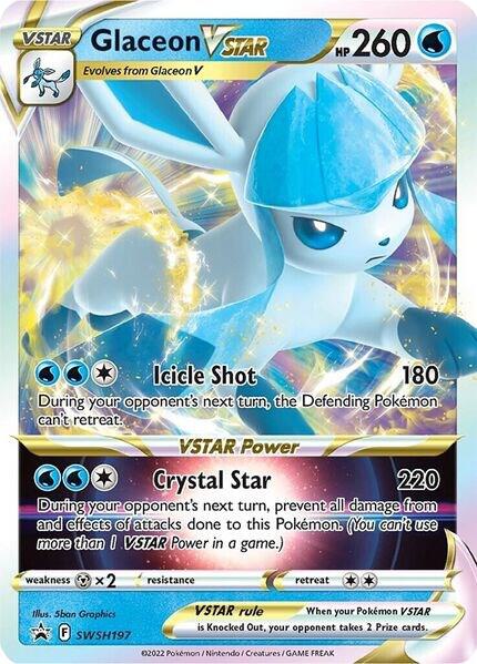 Glaceon VSTAR - SWSH197 - SWSH Sword and Shield Promo Cards - Holofoil - Near Mint (NM)