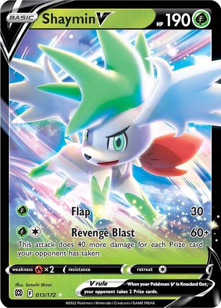 Shaymin V - SWSH09 Brilliant Stars - Holofoil - Near Mint (NM)
