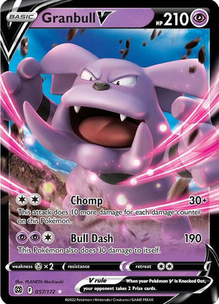 Granbull V - SWSH09 Brilliant Stars - Holofoil - Near Mint (NM)