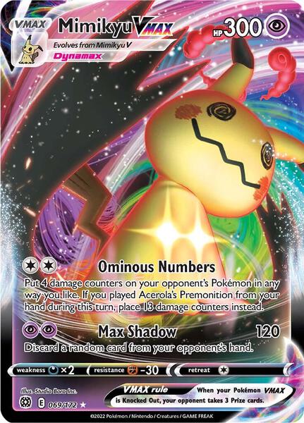 Mimikyu VMAX - SWSH09 Brilliant Stars - Holofoil - Near Mint (NM)