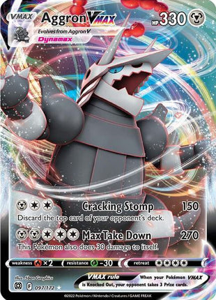 Aggron VMAX - SWSH09 Brilliant Stars - Holofoil - Near Mint (NM)