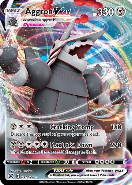 Aggron VMAX - SWSH09 Brilliant Stars - Holofoil - Near Mint (NM)