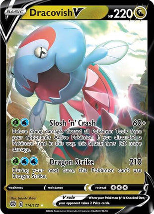 Dracovish V - SWSH09 Brilliant Stars - Holofoil - Near Mint (NM)