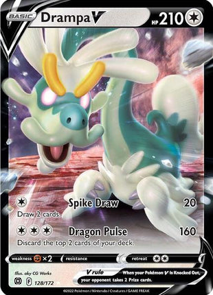 Drampa V - SWSH09 Brilliant Stars - Holofoil - Near Mint (NM)