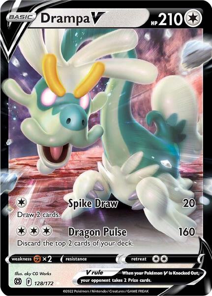 Drampa V - SWSH09 Brilliant Stars - Holofoil - Near Mint (NM)
