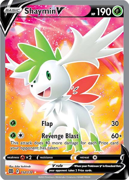 Shaymin V (Full Art) - SWSH09 Brilliant Stars - Holofoil - Near Mint (NM)