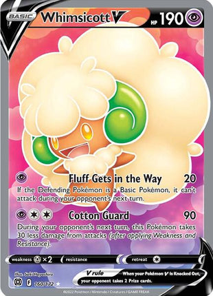 Whimsicott V (Full Art) - SWSH09 Brilliant Stars - Holofoil - Near Mint (NM)