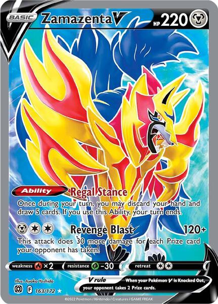 Zamazenta V (Full Art) - SWSH09 Brilliant Stars - Holofoil - Near Mint (NM)