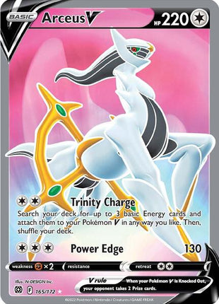 Arceus V (Full Art) - SWSH09 Brilliant Stars - Holofoil - Near Mint (NM)