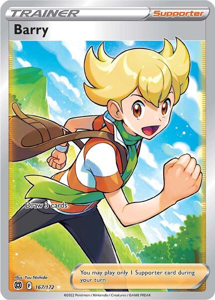 Barry (Full Art) - SWSH09 Brilliant Stars - Holofoil - Near Mint (NM)