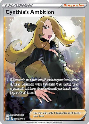 Cynthia's Ambition (Full Art) - SWSH09 Brilliant Stars - Holofoil - Near Mint (NM)