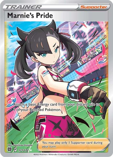Marnie's Pride (Full Art) - SWSH09 Brilliant Stars - Holofoil - Near Mint (NM)