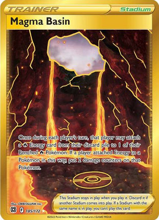 Magma Basin (Secret) - SWSH09 Brilliant Stars - Holofoil - Near Mint (NM)