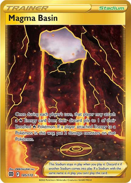 Magma Basin (Secret) - SWSH09 Brilliant Stars - Holofoil - Near Mint (NM)