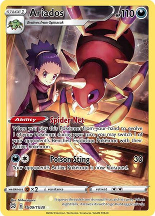 Ariados - SWSH09 Brilliant Stars Trainer Gallery - Holofoil - Near Mint (NM)