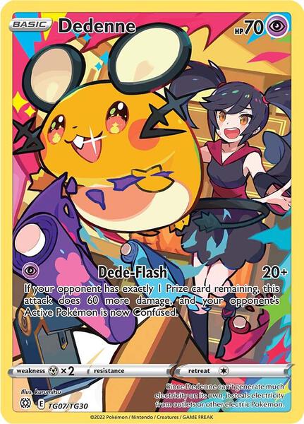 Dedenne - SWSH09 Brilliant Stars Trainer Gallery - Holofoil - Near Mint (NM)