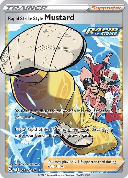 Rapid Strike Style Mustard - SWSH09 Brilliant Stars Trainer Gallery - Holofoil - Near Mint (NM)