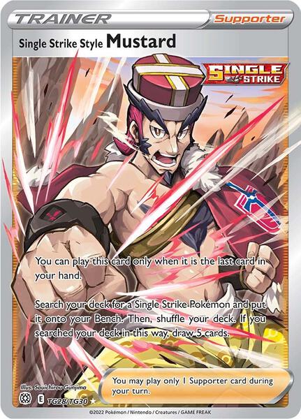 Single Strike Style Mustard - SWSH09 Brilliant Stars Trainer Gallery - Holofoil - Near Mint (NM)