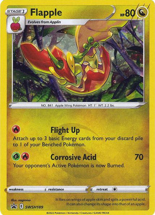 Flapple - SWSH189 - SWSH Sword and Shield Promo Cards - Holofoil - Near Mint (NM)