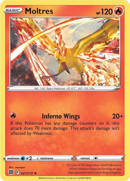 Moltres - 021/172 - Deck Exclusives - Near Mint (NM)