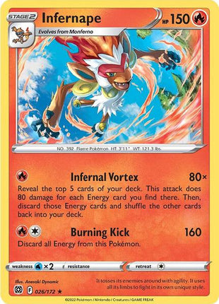 Infernape - 026/172 - Deck Exclusives - Near Mint (NM)